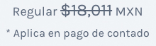 Precio regular